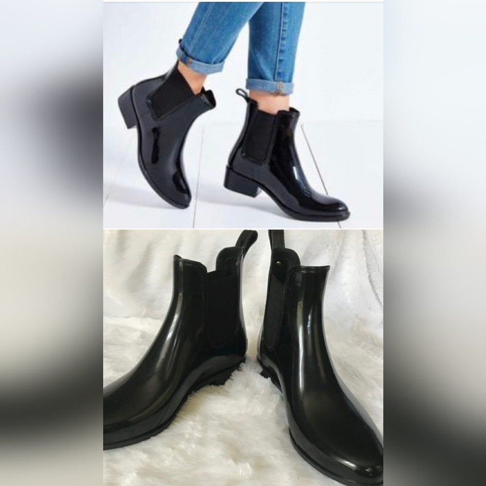 Sam Edelman Tinsley Chelsea Rain Boot Glossy